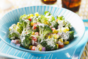 Entrée: salade de brocoli