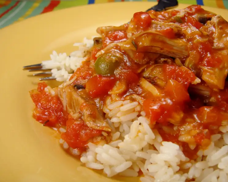 Tofu cacciatore avec riz et légumes